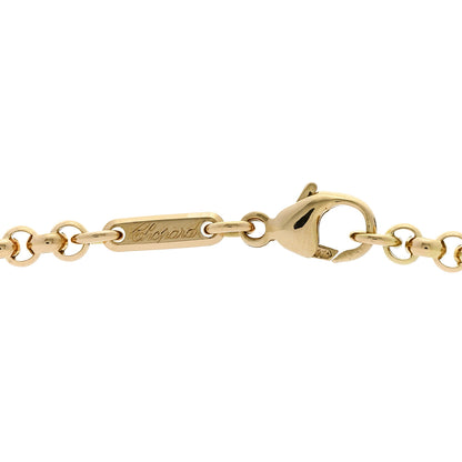 Chopard 18K Yellow Gold Diamond Happy Hearts Pave Necklace 4 of 5