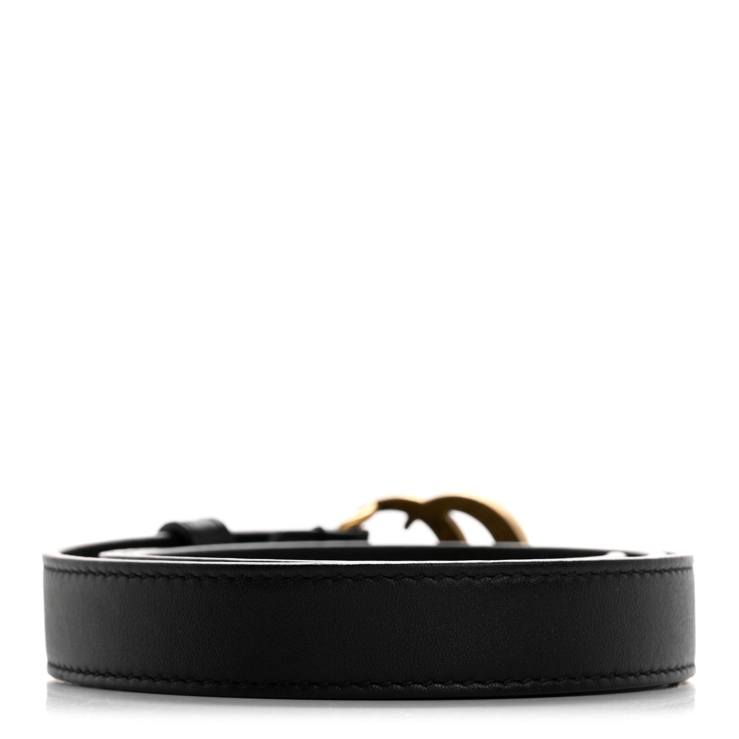 Gucci Calfskin Double G 20mm Belt 75 30 Black 2 of 6