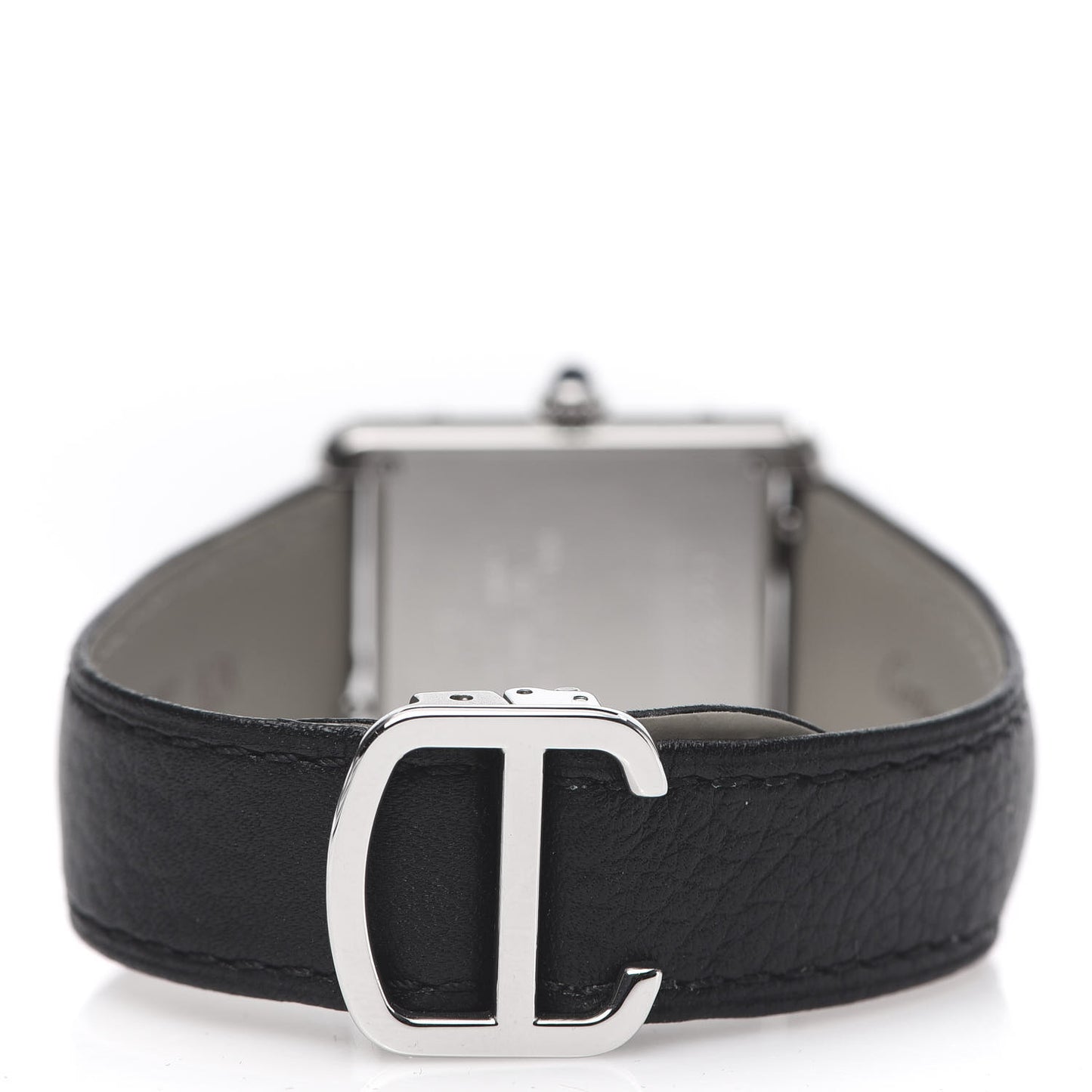 Stainless Steel Calfskin 24mm Tank Solo Quartz Watch