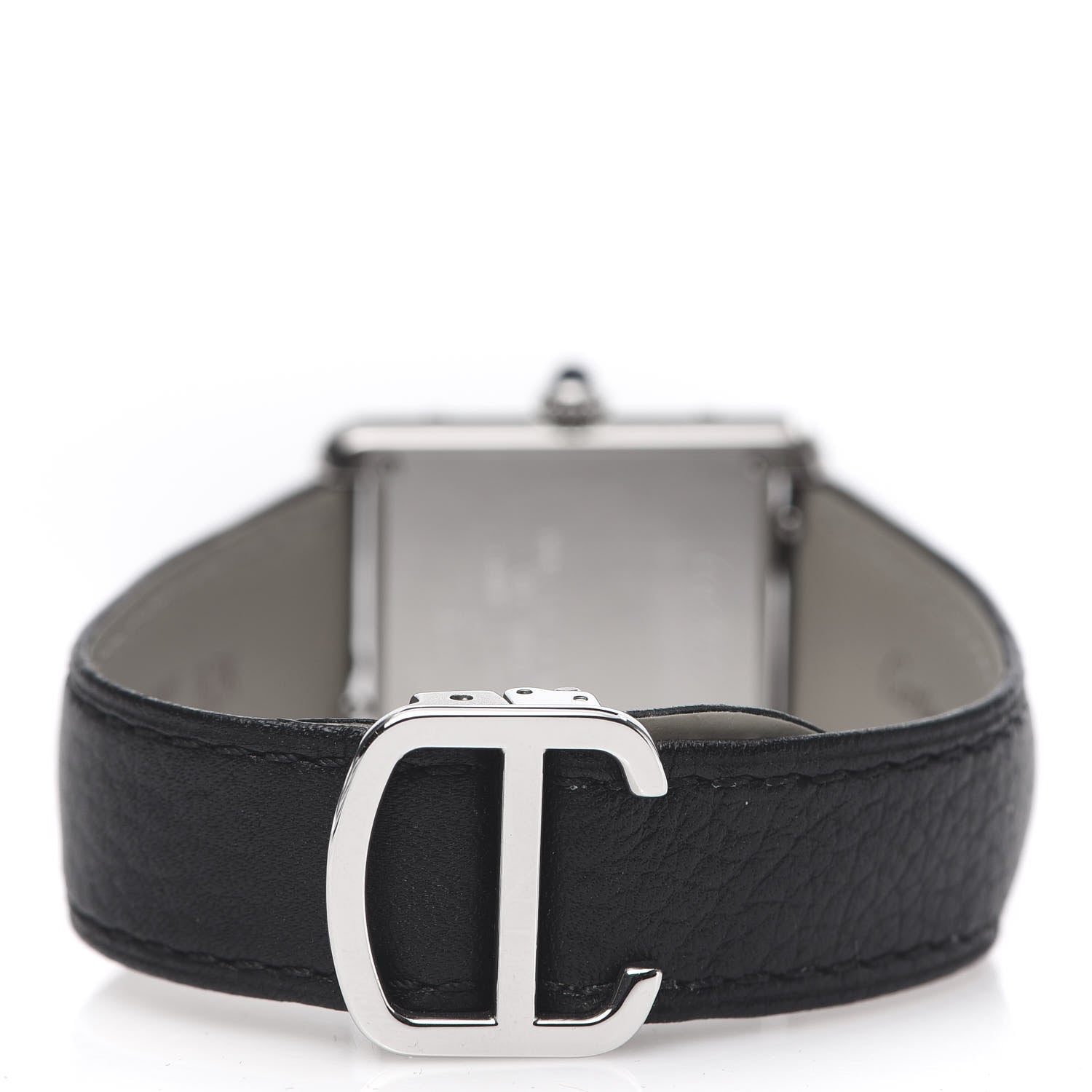 Cartier Stainless Steel Calfskin 24mm Tank Solo Quartz Watch 4 of 9