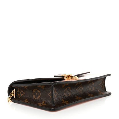 Louis Vuitton Patent Calfskin Monogram Cherrywood Chain Wallet Rose Ballerine 4 of 12