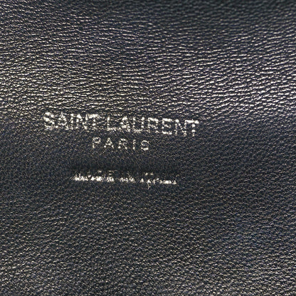 Saint Laurent Lambskin Monogram Loulou Puffer Pouch Clutch Black 7 of 8