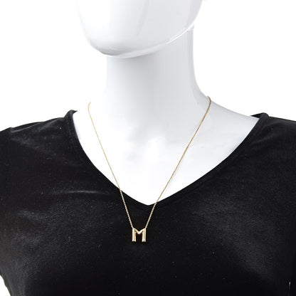 Louis Vuitton LV And Me Letter M Necklace Gold 2 of 8