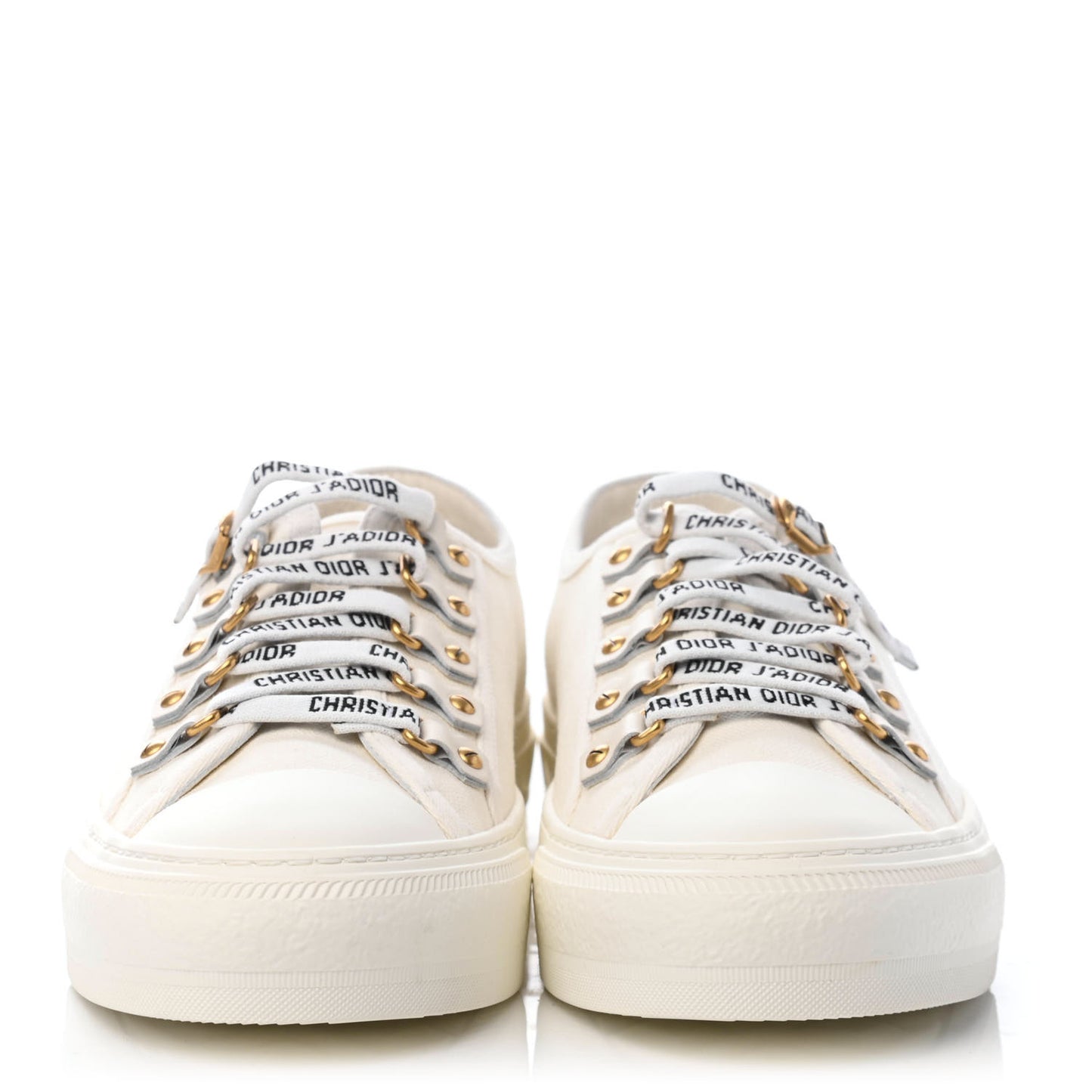 Canvas Walk'n Dior Low Top Sneakers 38 White