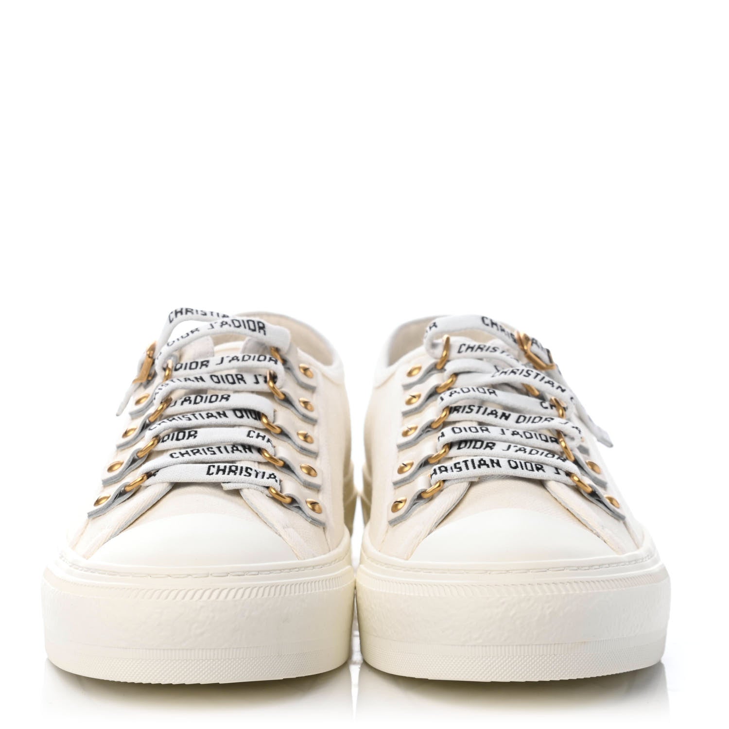 Christian Dior Canvas Walk'n Dior Low Top Sneakers 38 White 2 of 4
