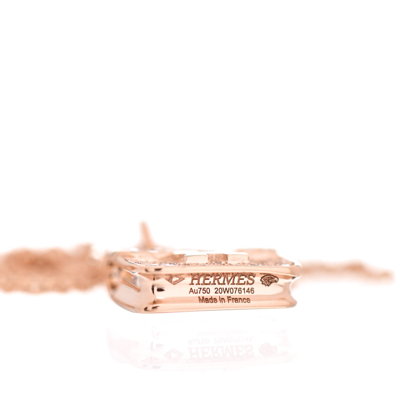 18K Rose Gold Diamond Constance Amulette Pendant Necklace
