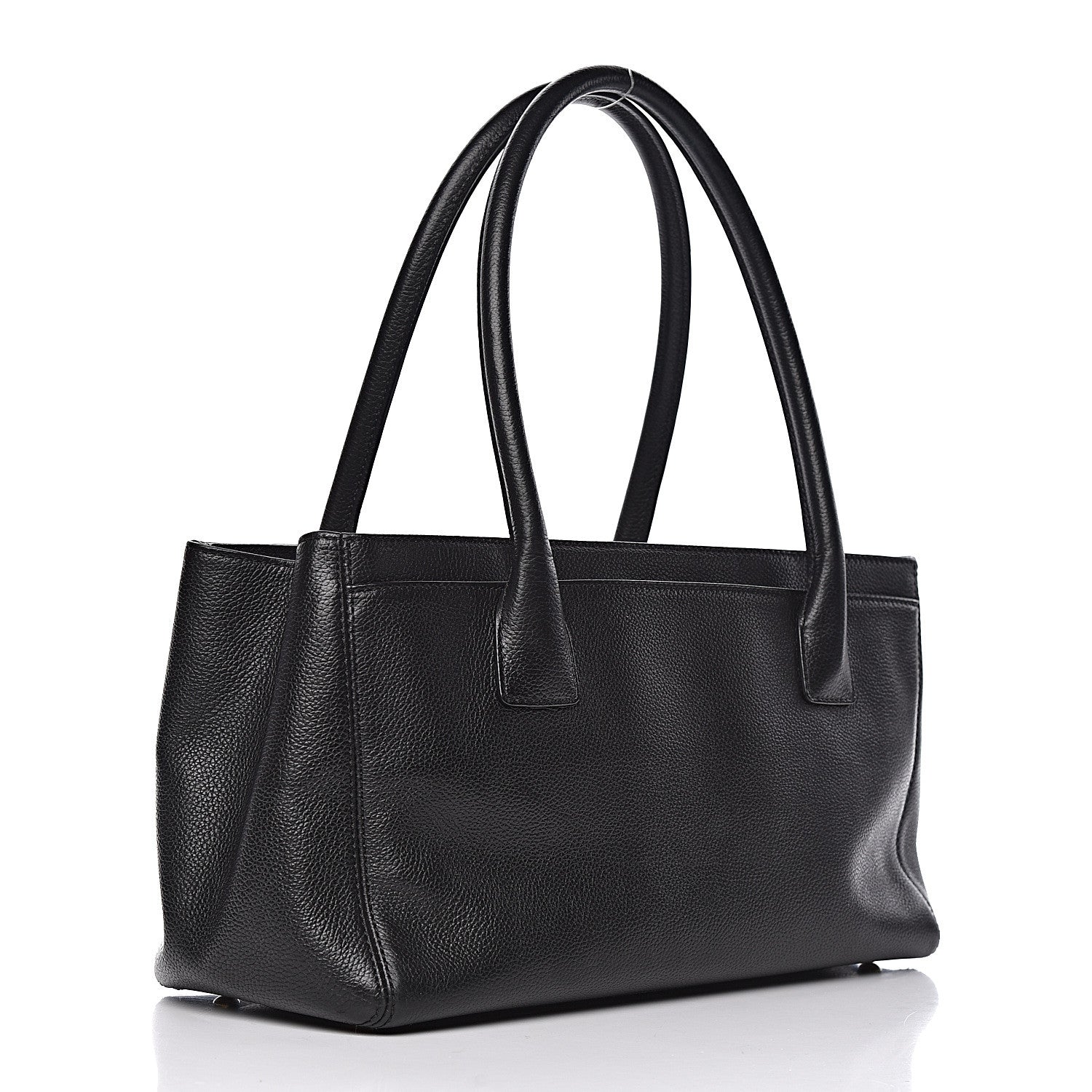 Chanel Calfskin Small Cerf Executive Shopper Tote Black 3 of 12