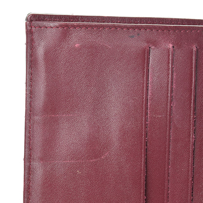 Chanel Patent Quilted Compact French Flap Wallet Dark Red 10 of 11