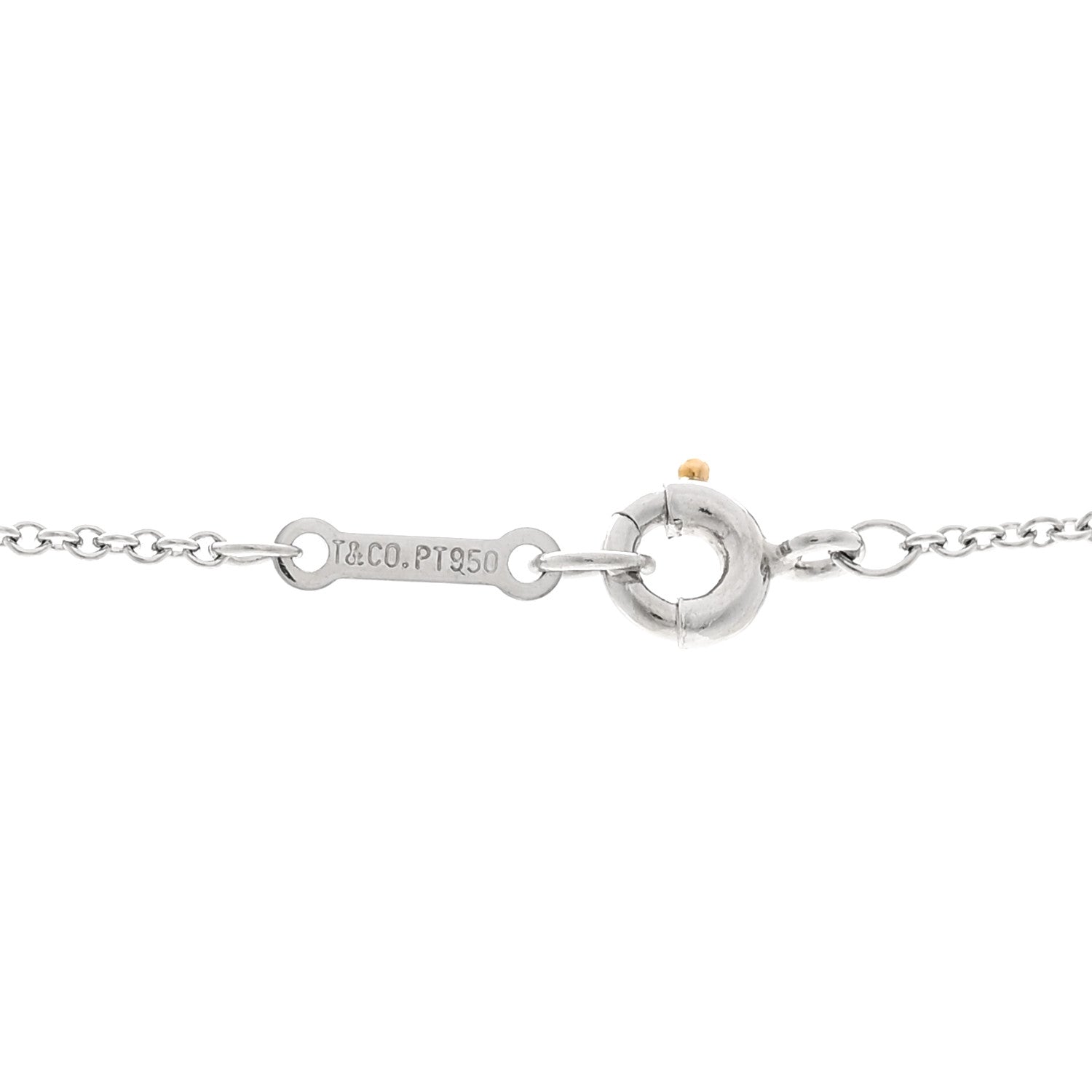 Tiffany Platinum 12mm Elsa Peretti Cross Pendant Necklace 4 of 5