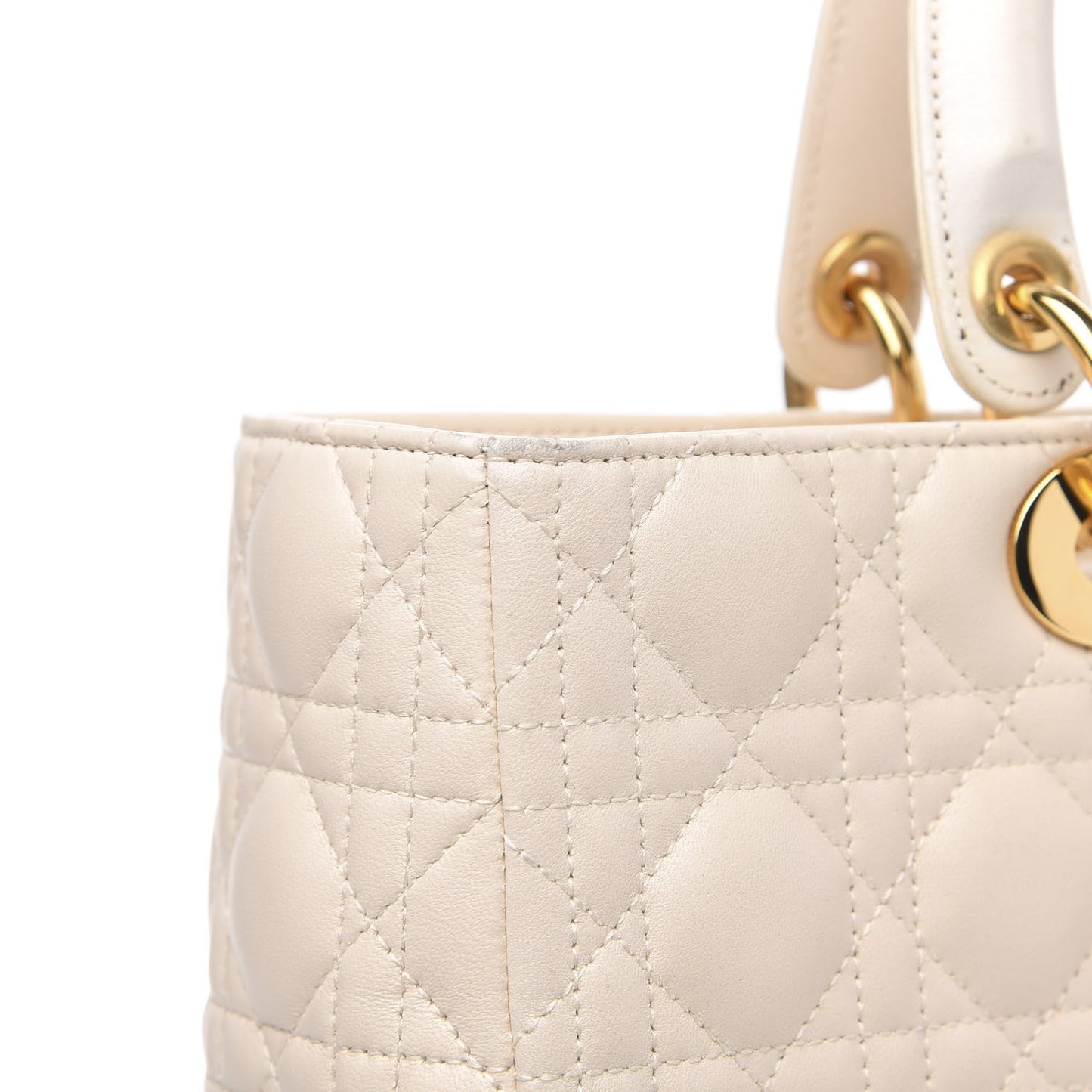 Lambskin Cannage Large Lady Dior Light Beige