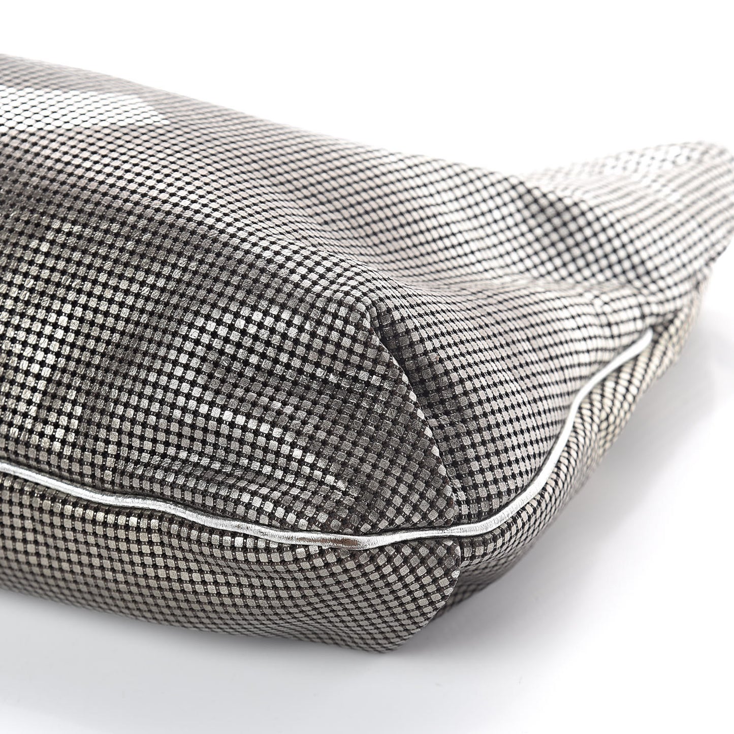 Metallic Perforated Lambskin Hollywood Hobo Silver