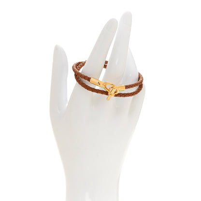 Hermes Swift Glenan Double Tour Bracelet T3 Gold 2 of 5