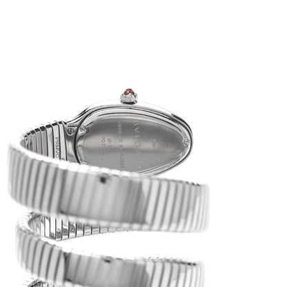 Bulgari Stainless Steel 35mm Serpenti Tubogas Double Spiral Quartz Watch 4 of 6