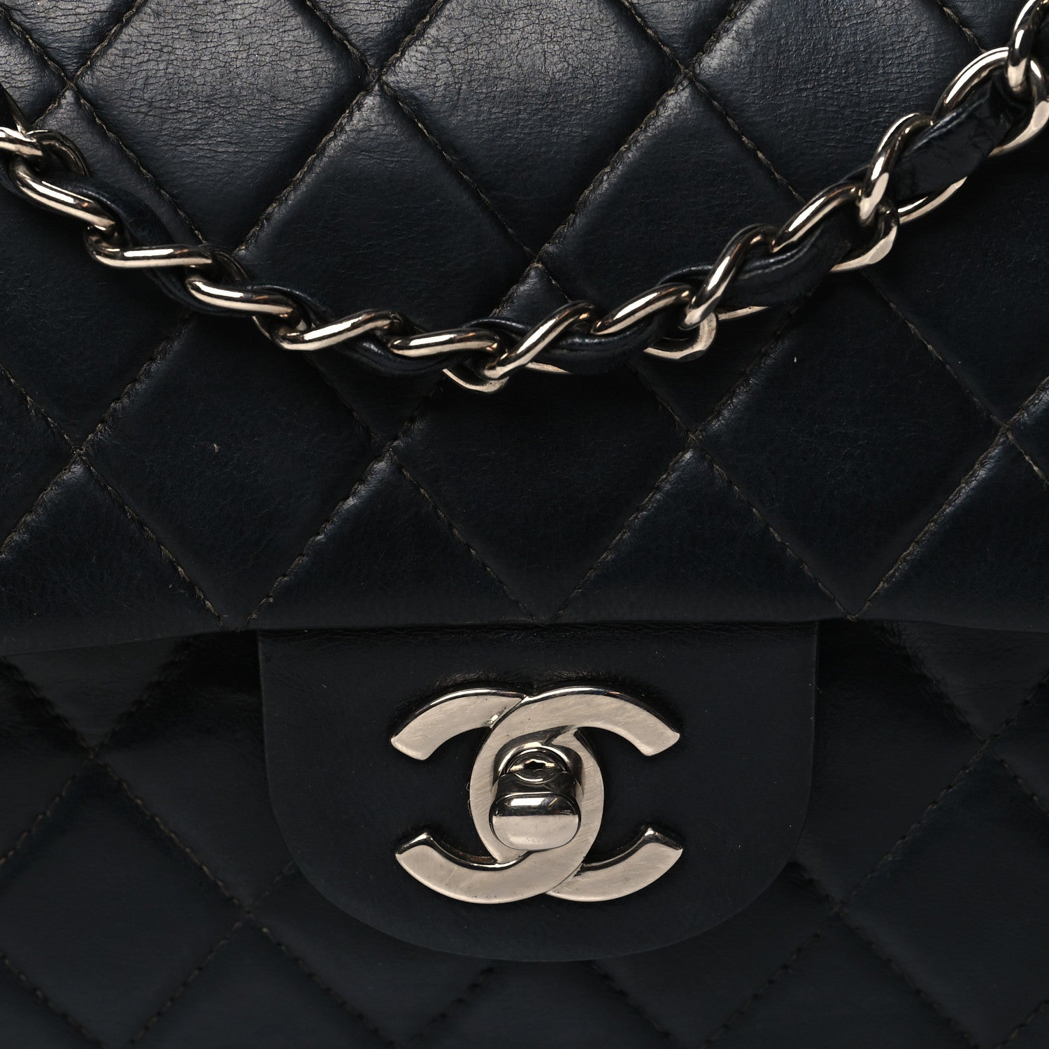 Chanel Lambskin Quilted Small Double Flap Black 8 of 11