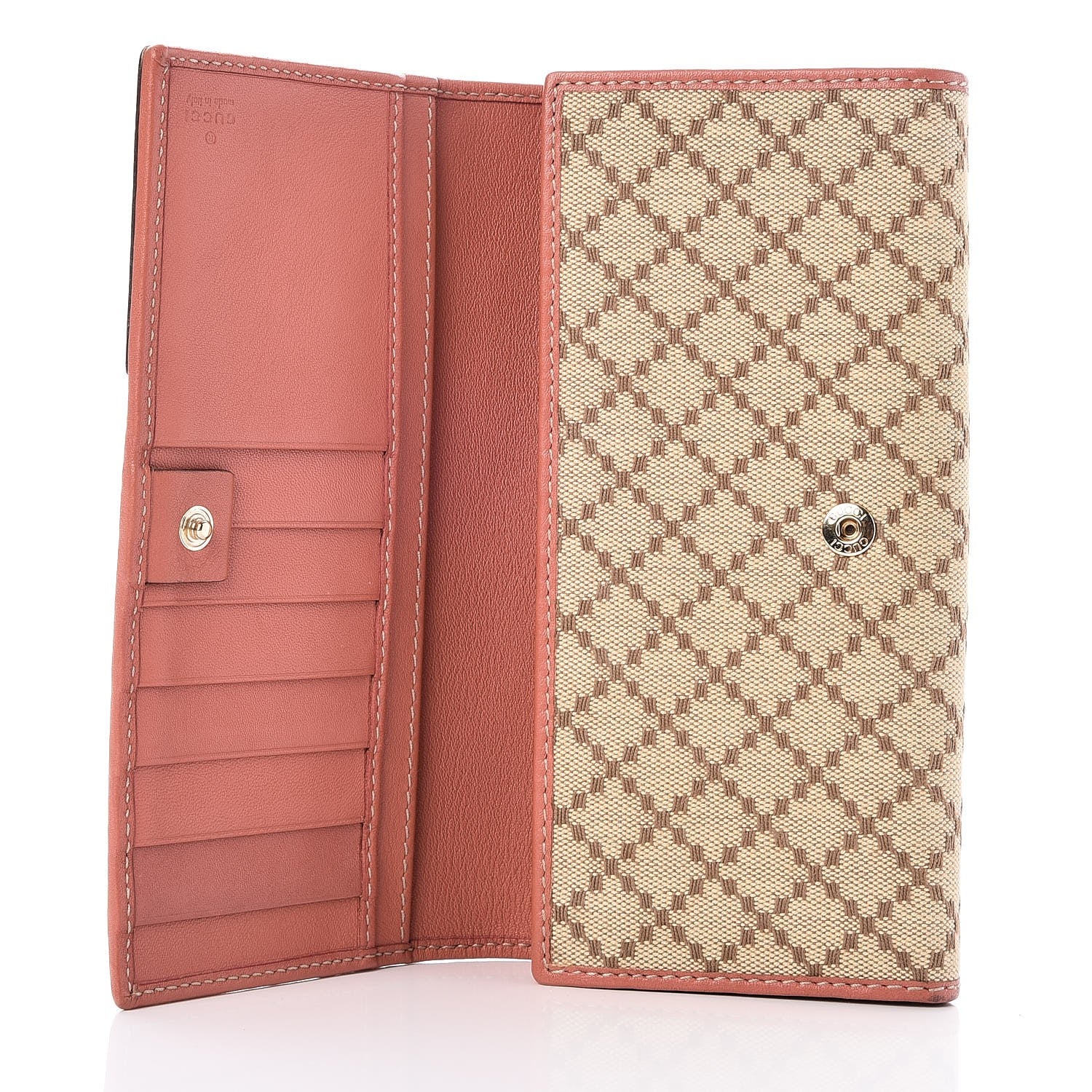 Gucci Diamante New Britt Continental Wallet Coral 5 of 7