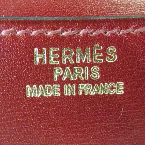 Box Leather Pochette Rio Rouge
