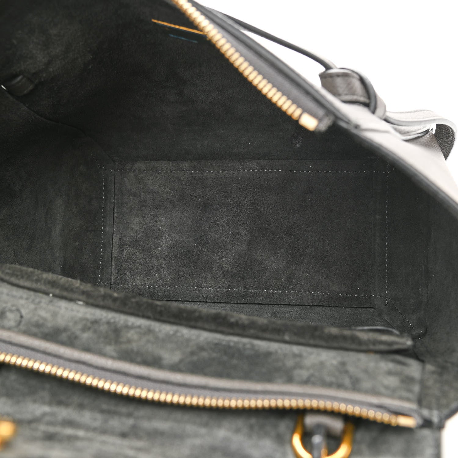 Celine Grained Calfskin Nano Belt Bag Grey 5 of 11