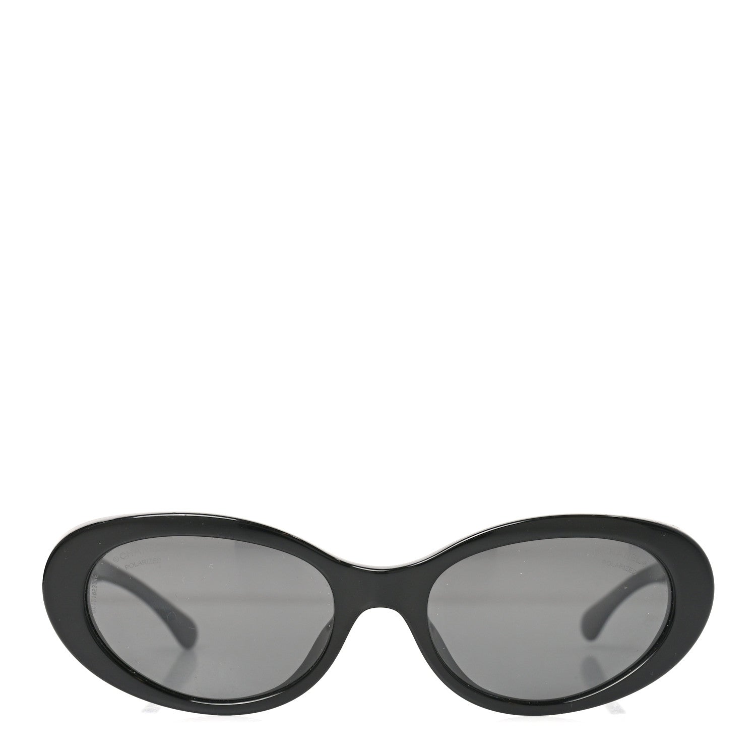 Chanel Acetate Oval Sunglasses 5515-A Black 2 of 7