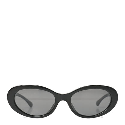 Chanel Acetate Oval Sunglasses 5515-A Black 2 of 7
