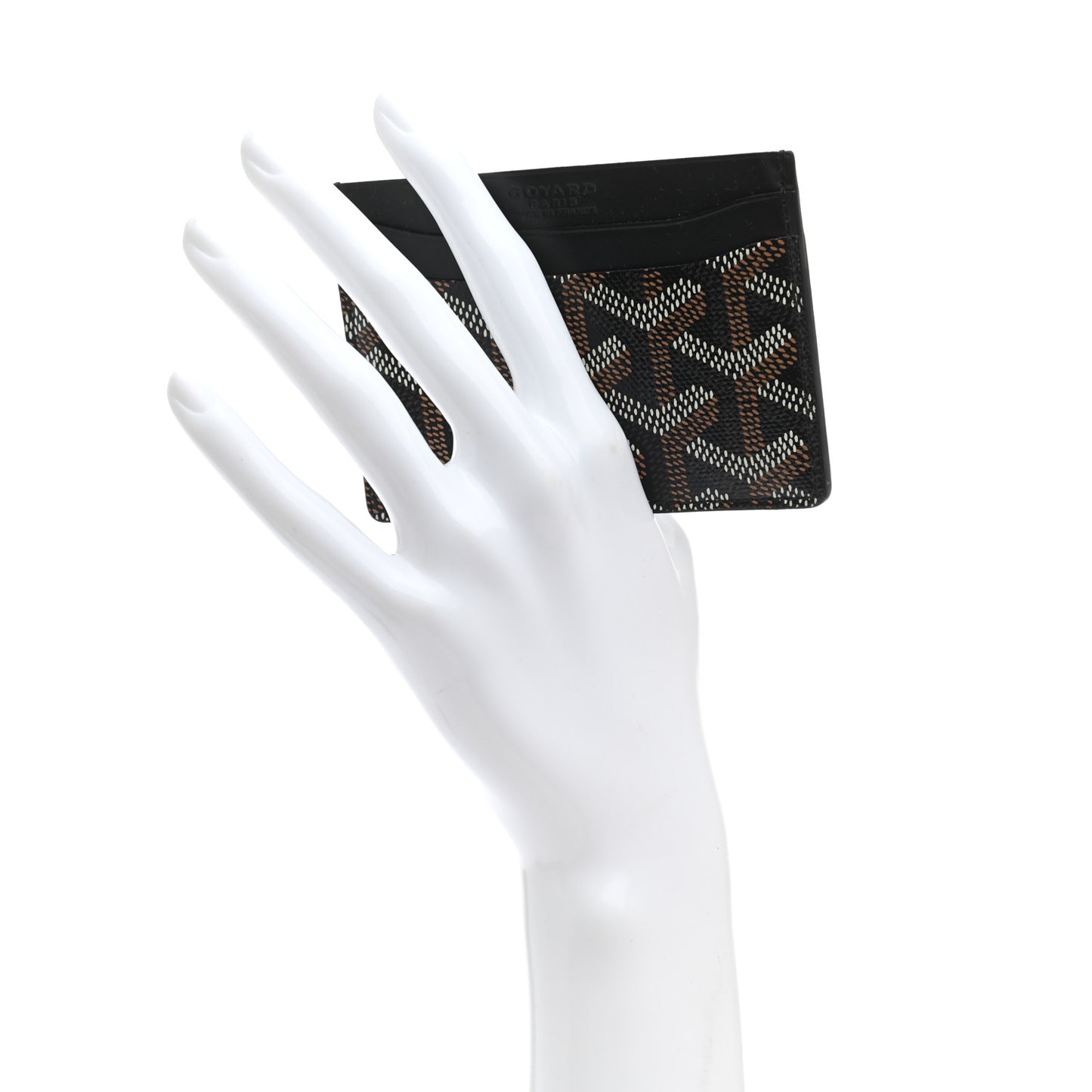 Goyardine Saint Sulpice Card Holder Black