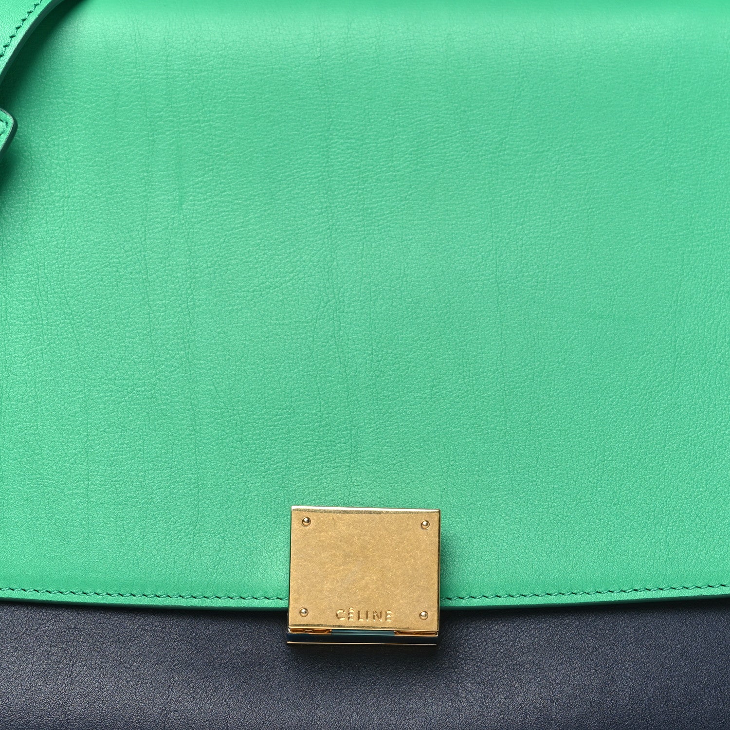 Celine Smooth Calfskin Suede Trapeze Palm 7 of 9
