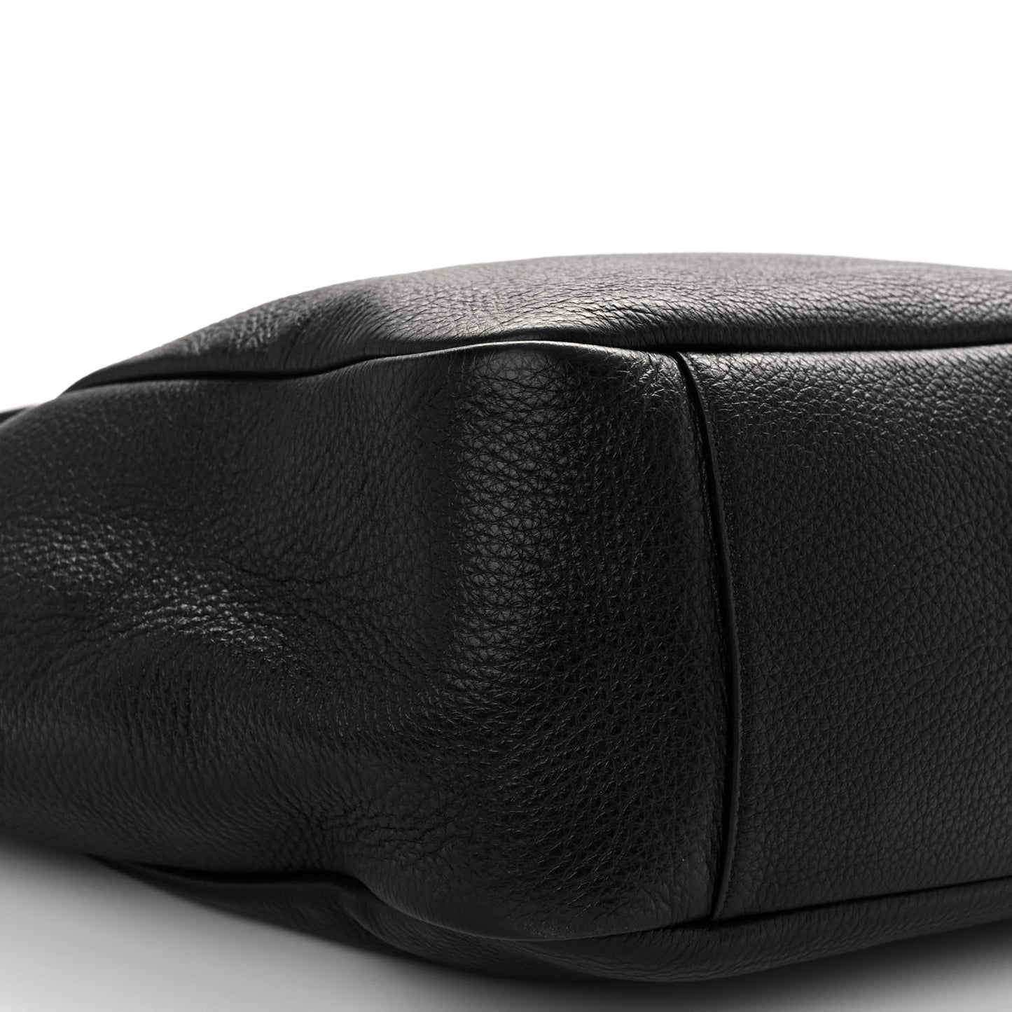 Grained Deerskin Bea Tote Black
