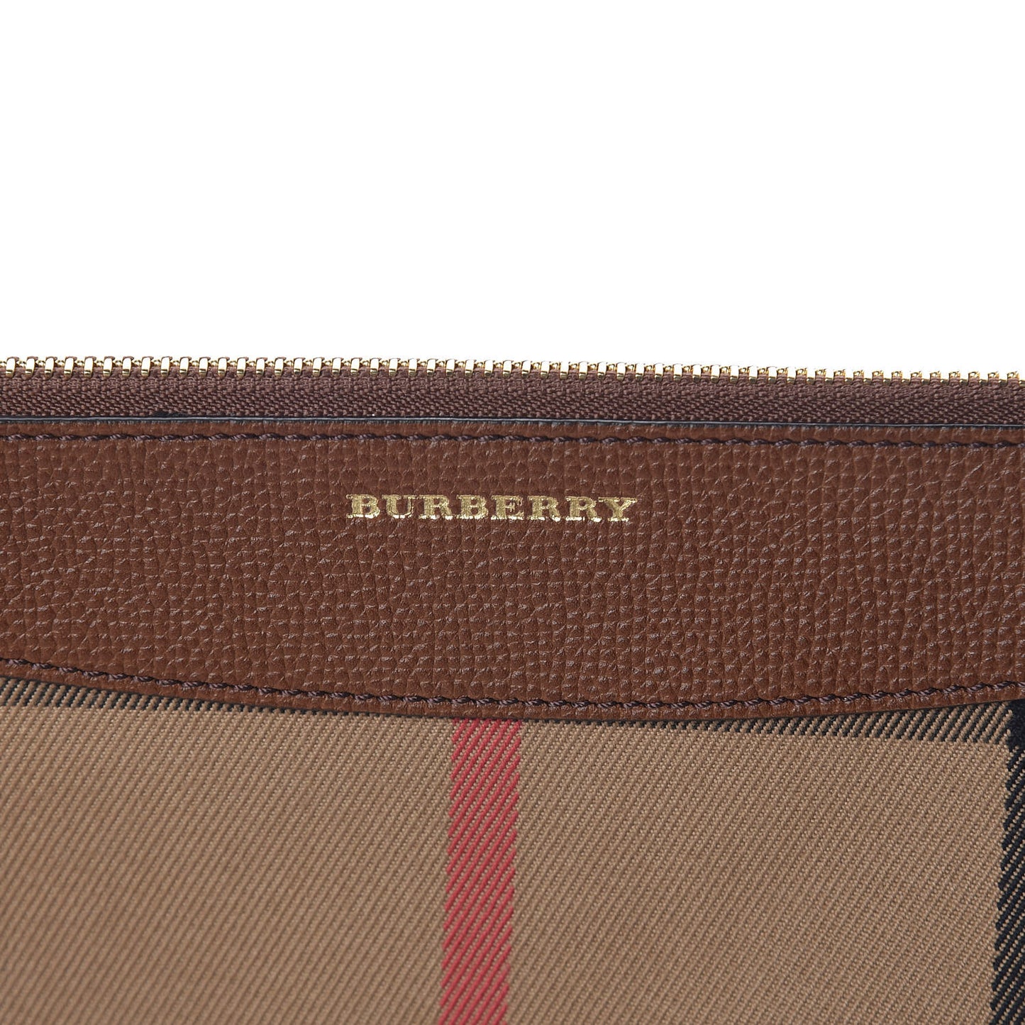 House Check Derby Peyton Crossbody Clutch Bag Tan
