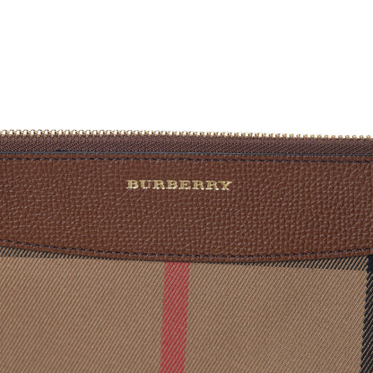 Burberry House Check Derby Peyton Crossbody Clutch Bag Tan 10 of 10