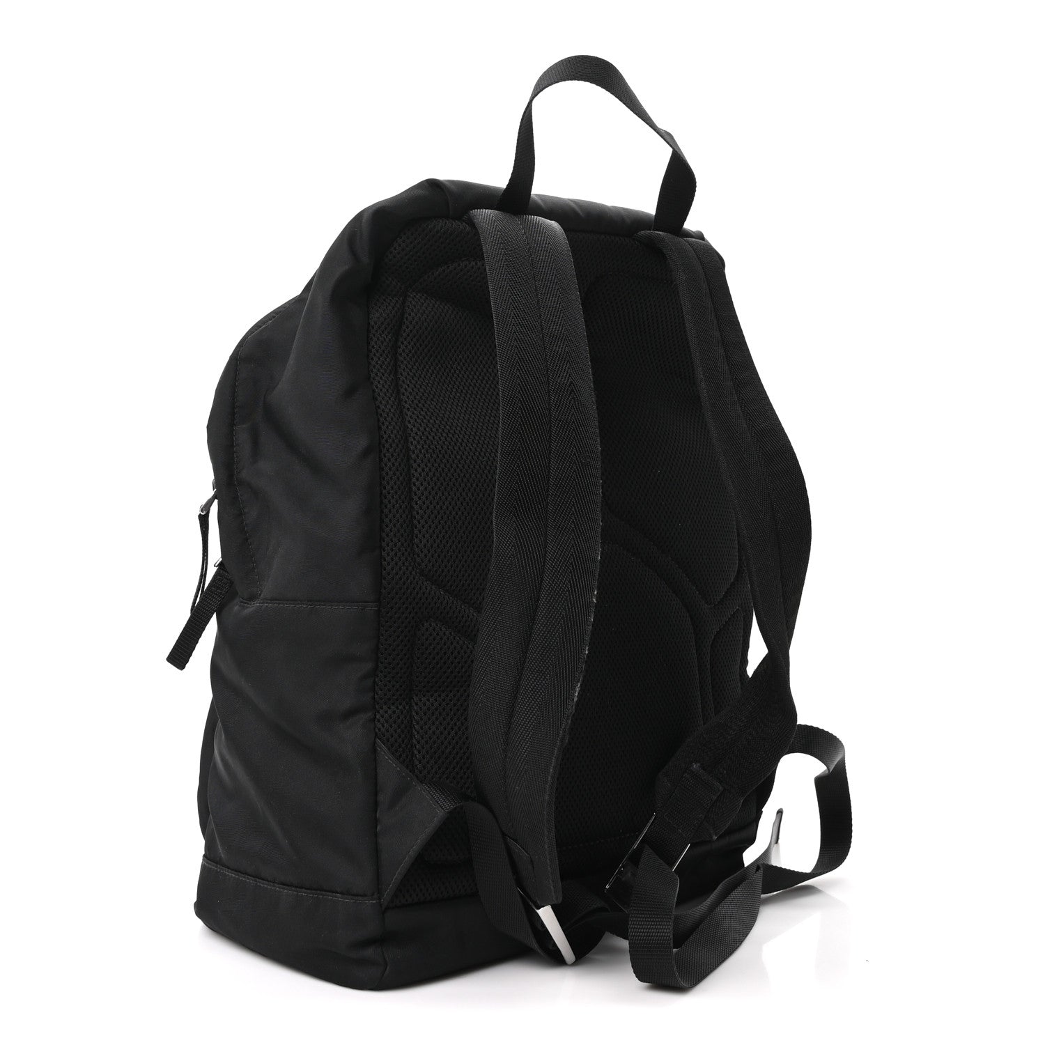 Prada Tessuto Nylon Zip Backpack Black 3 of 10