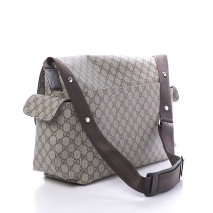 Gucci GG Plus Monogram Messenger Diaper Bag Dark Brown 3 of 12