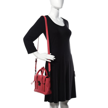 3.1 Phillip Lim Textured Calfskin Mini Pashli Satchel Raspberry 2 of 9