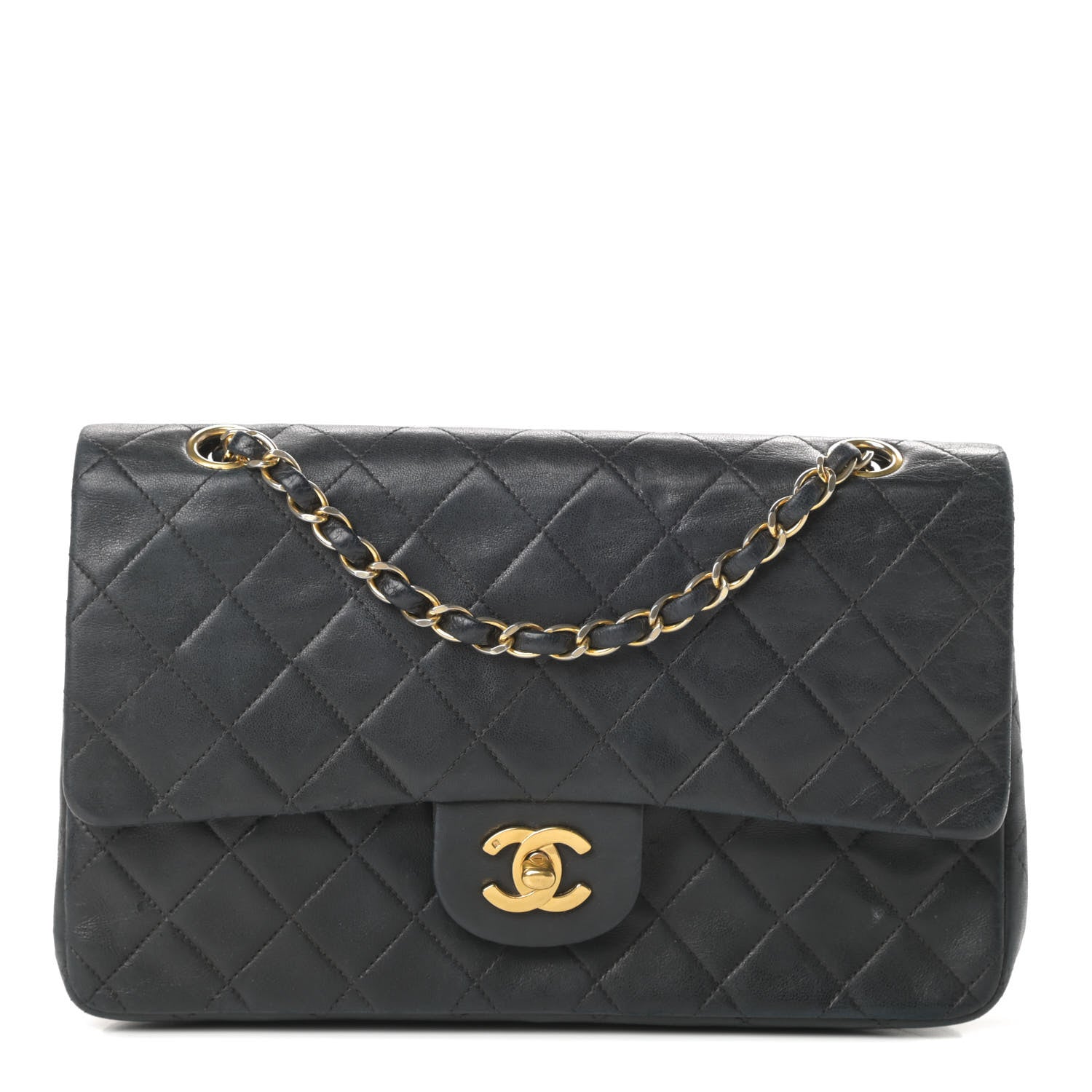 Chanel Lambskin Quilted Medium Double Flap Black 1 of 21