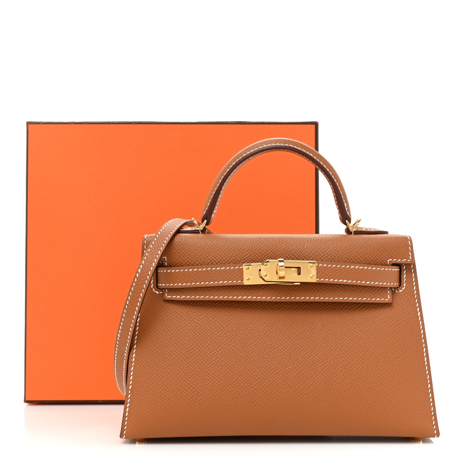 Hermes Epsom Mini Kelly Sellier 20 Gold 8 of 8