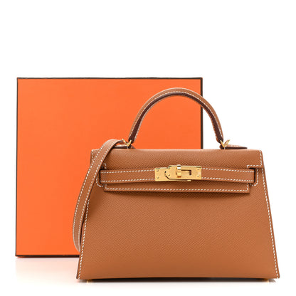 Hermes Epsom Mini Kelly Sellier 20 Gold 8 of 8