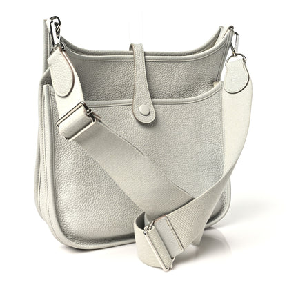 Hermes Taurillon Clemence Evelyne III PM Gris Perle 3 of 10