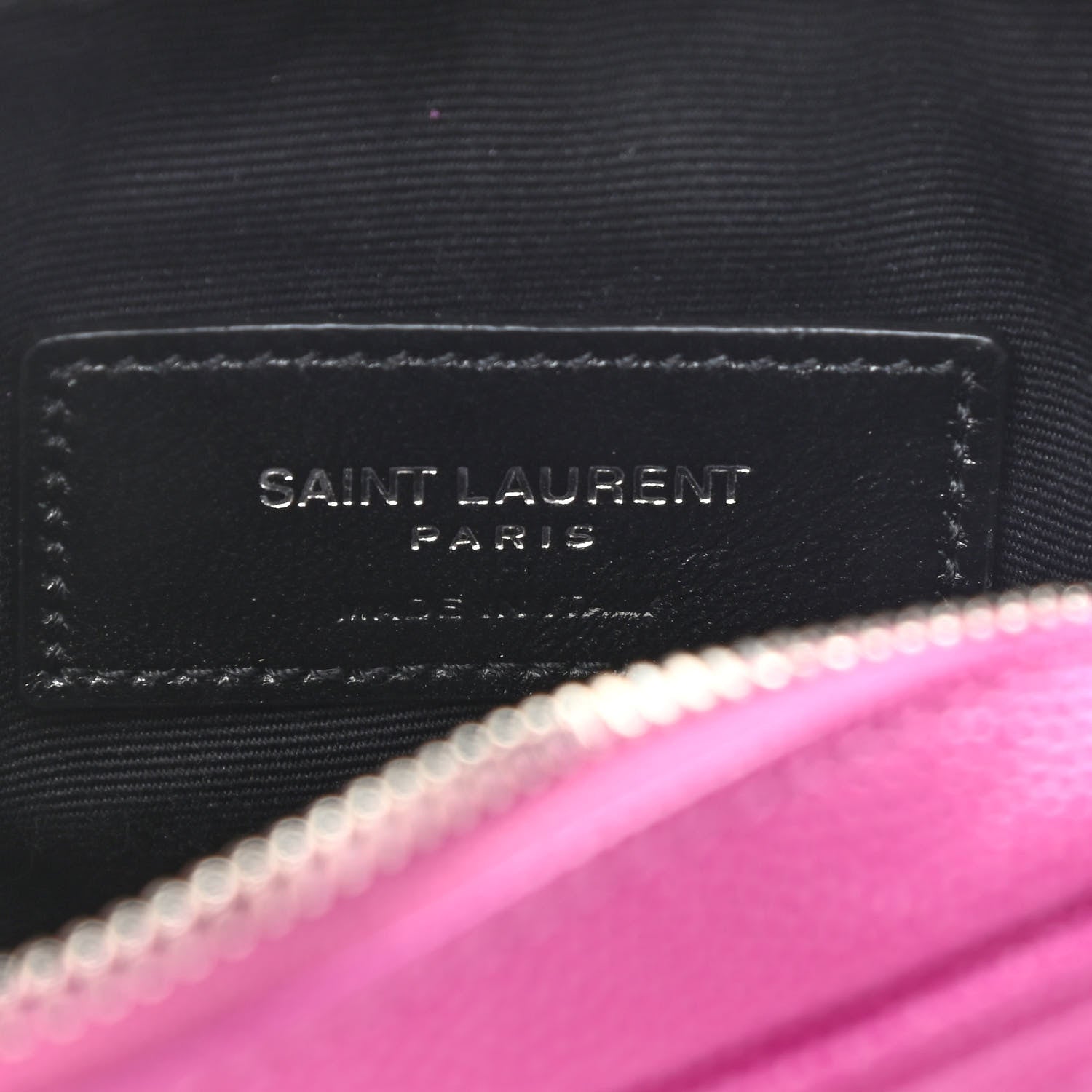Saint Laurent Grain De Poudre Matelasse Monogram Baby Lou Camera Bag Electric Fuxia 6 of 9