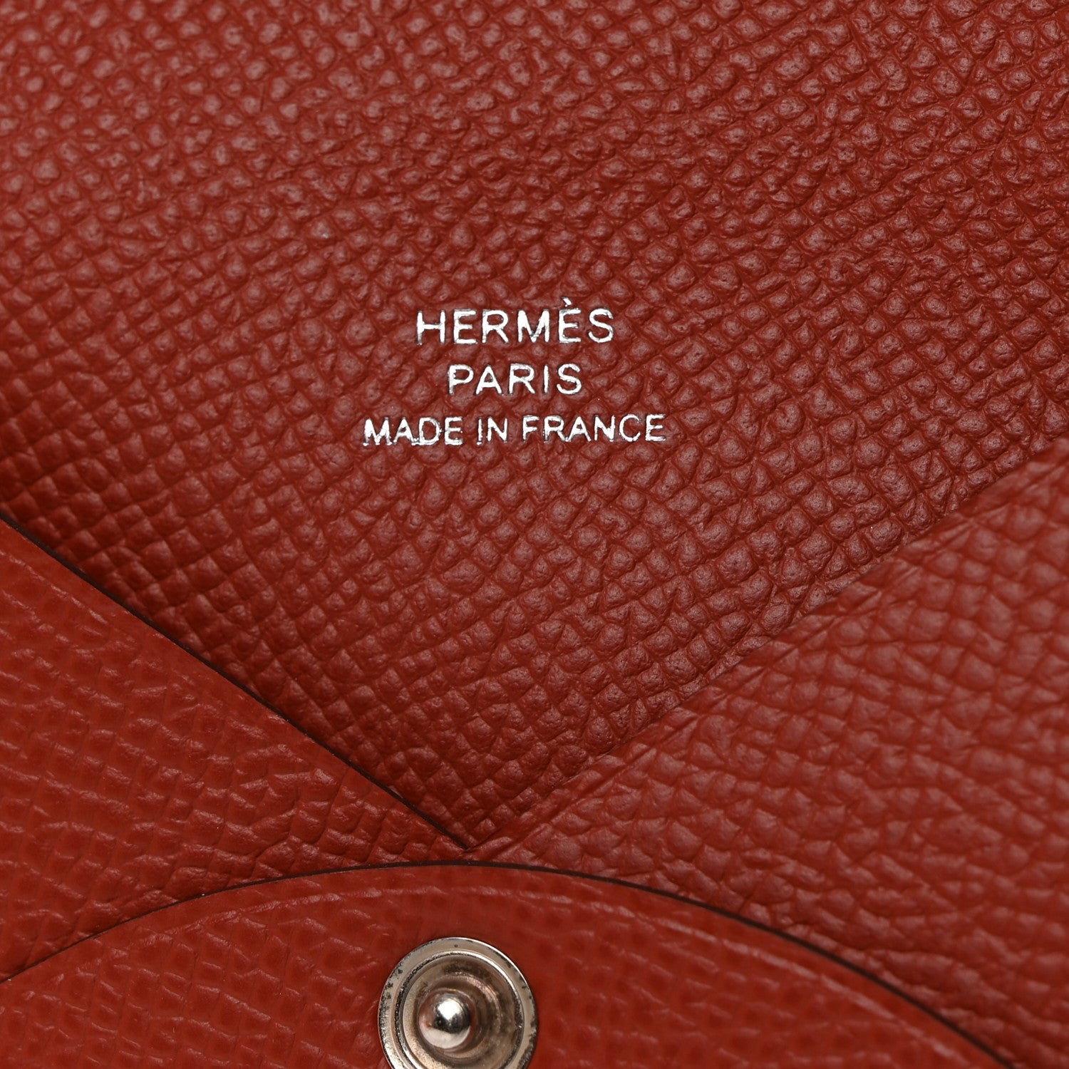 Hermes Epsom Calvi Card Case Sienne 6 of 8