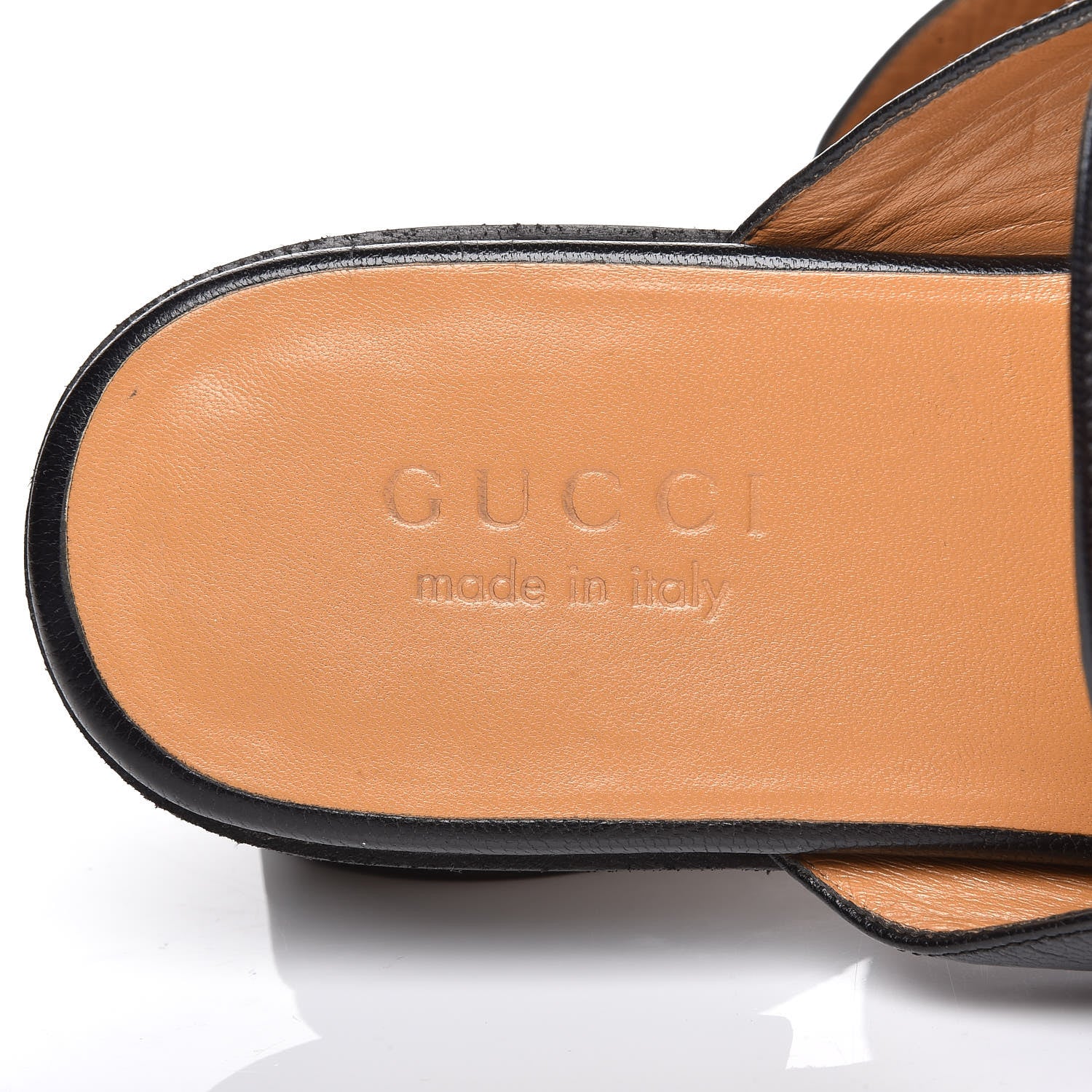 Gucci Goatskin Web GG Mens Princetown Slippers 7 Black 9 of 13