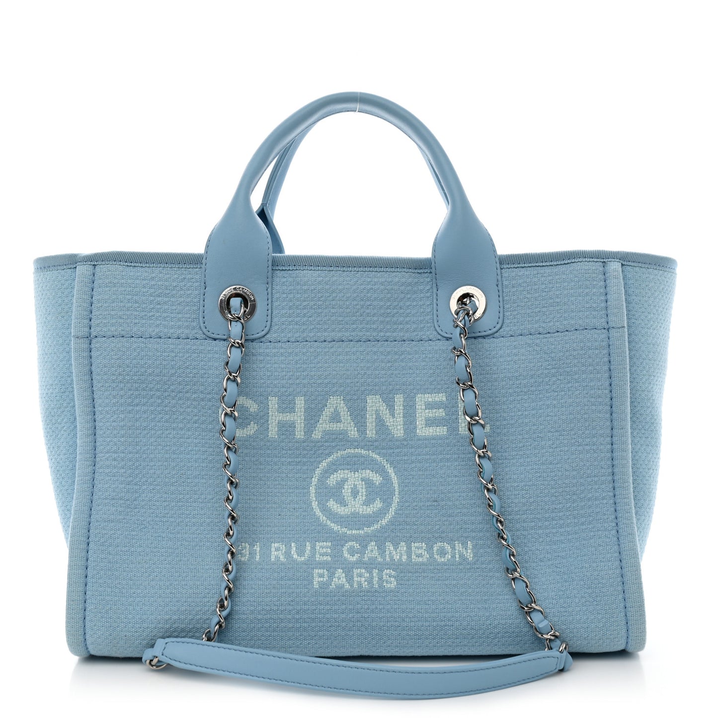 Mixed Fibers Small Deauville Tote Light Blue