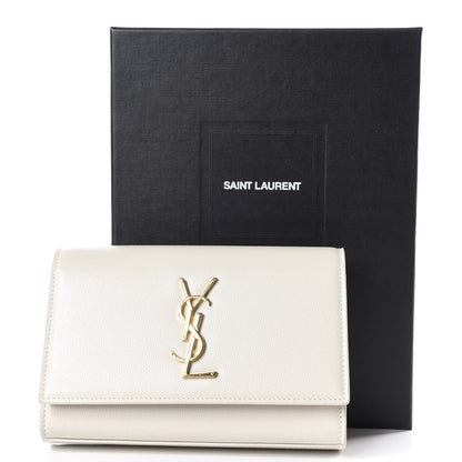 Saint Laurent Grain De Poudre Monogram Kate Belt Bag Blanc Vintage 11 of 11