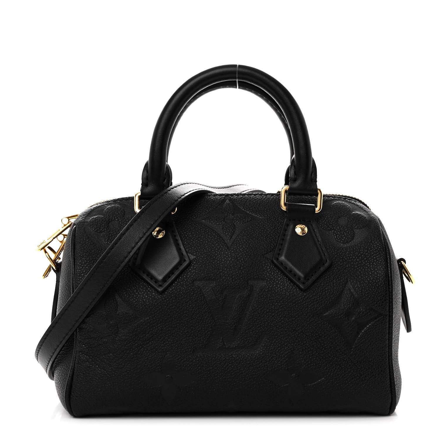 Louis Vuitton Empreinte Monogram Giant Speedy Bandouliere 20 Black 1 of 9