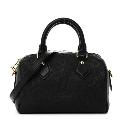 Louis Vuitton Empreinte Monogram Giant Speedy Bandouliere 20 Black 1 of 9