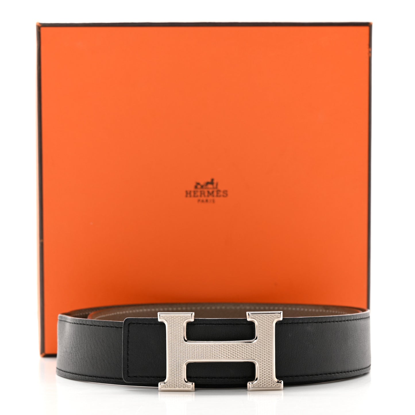 Epsom Swift 24mm Mini Constance Guilloche H Belt 80 32 Etoupe Black