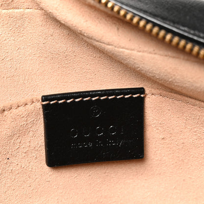 Gucci Monogram Matelasse Diagonal Small GG Marmont Chain Shoulder Bag Beige Black 5 of 10