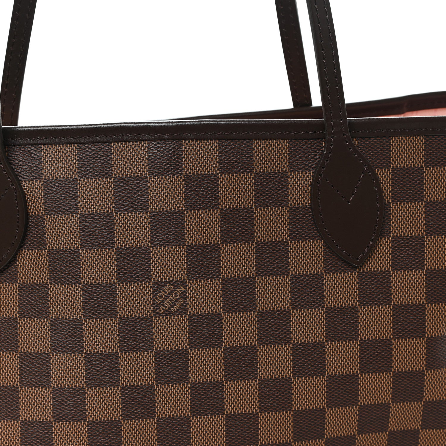 Louis Vuitton Damier Ebene Neo Neverfull MM Rose Ballerine 7 of 10