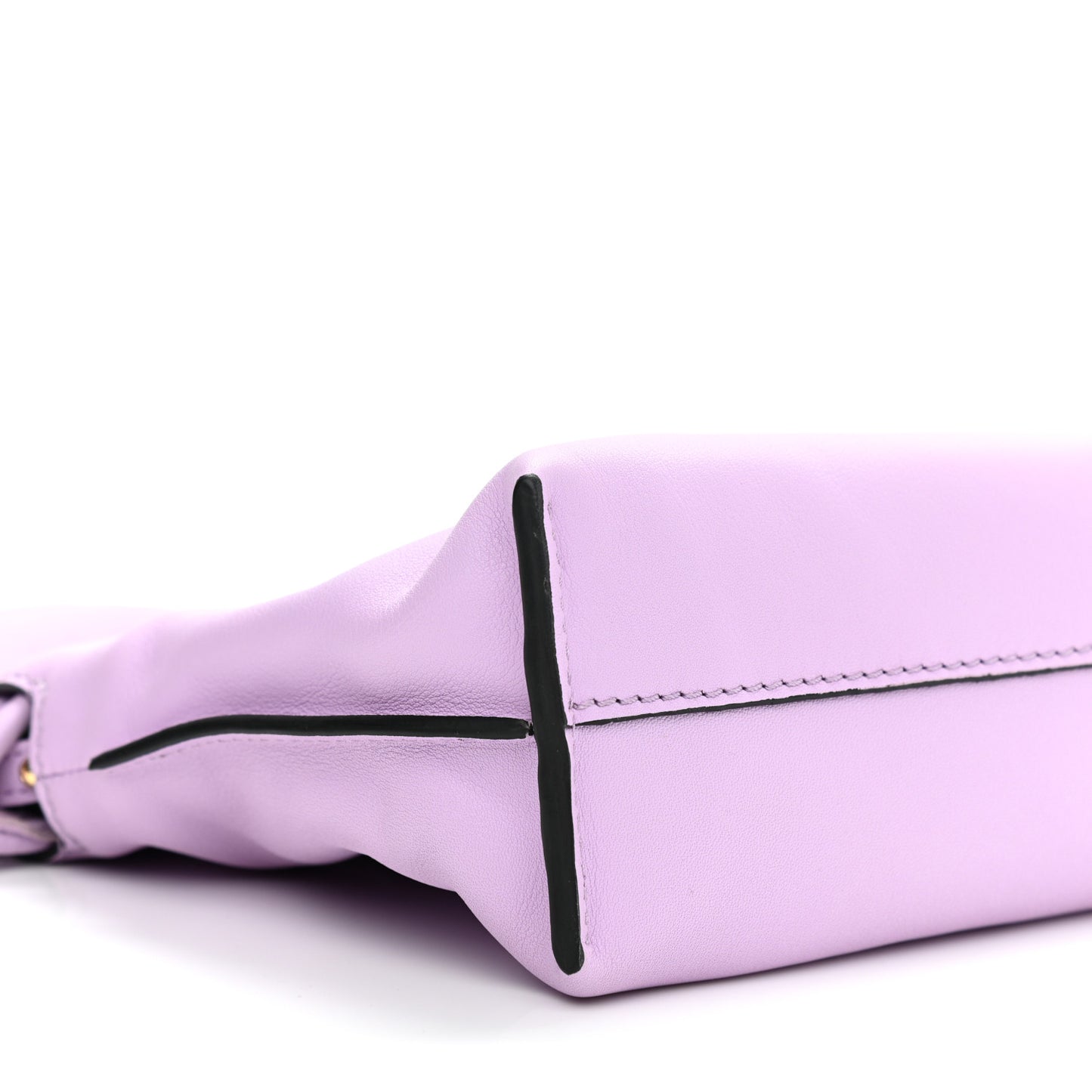 Calfskin Mini Flamenco Knot Clutch Orchid