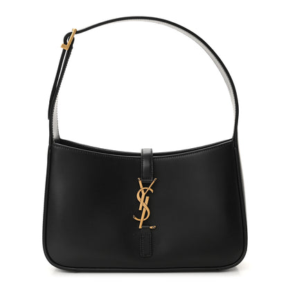 Saint Laurent Smooth Calfskin Le 5 A 7 Hobo Black 1 of 9