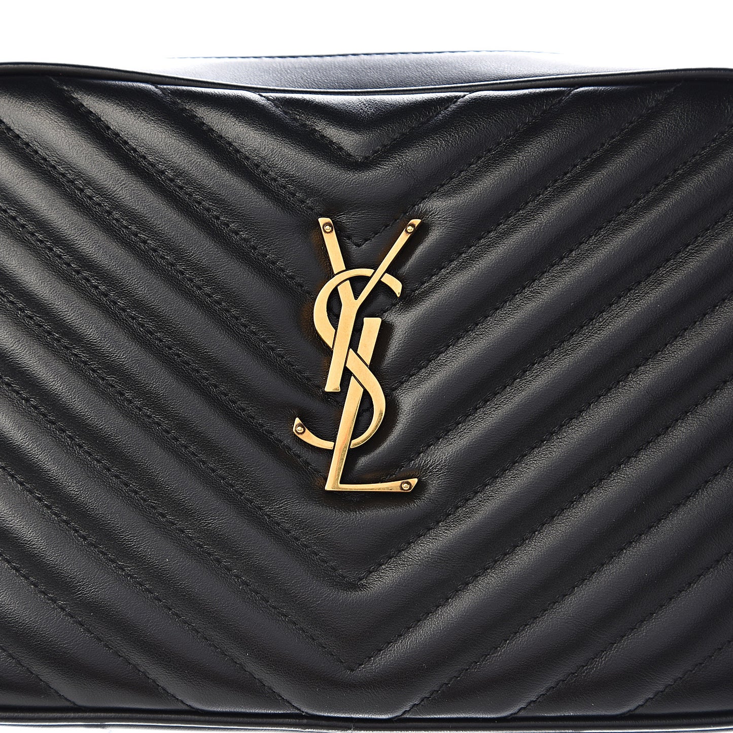 Calfskin Matelasse Monogram Lou Camera Bag Black