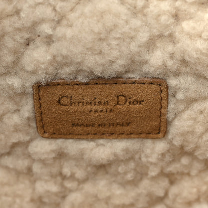 Christian Dior Shearling Cannage Large Caro Bag Camel 6 of 8