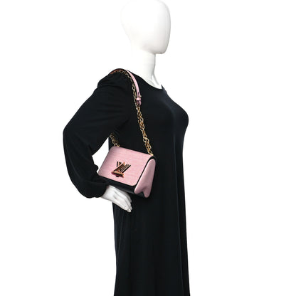 Louis Vuitton Calfskin Printed Twist Shoulder Bag PM 3 of 9